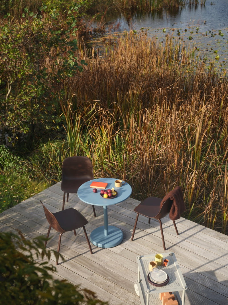 Fiber Outdoor Side Chair - Muuto Chairs - Anthracite Black - Without drain holes - HORNE