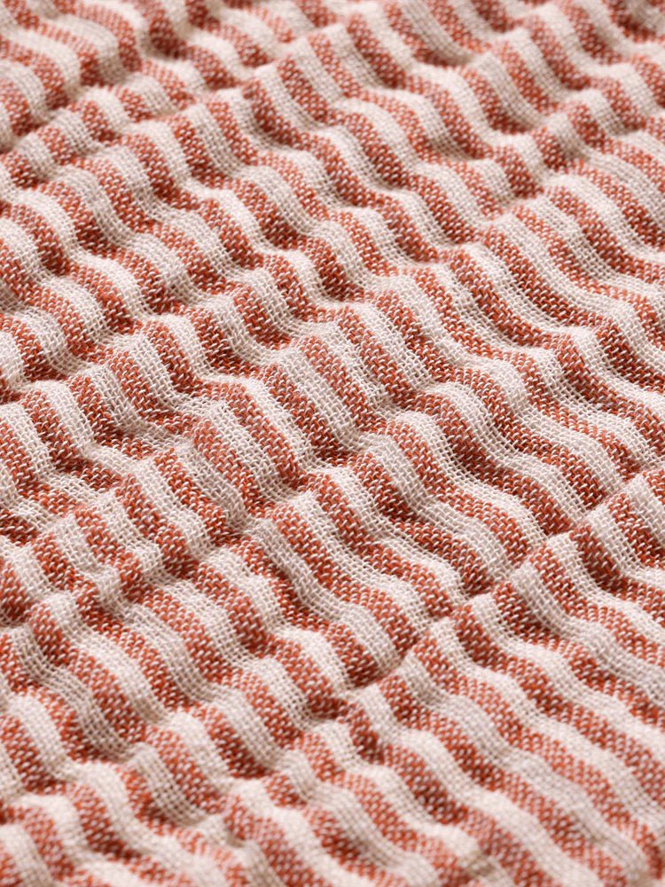 Fino Bedspread - Ferm Living Bedding + Pillows - Ink Blue/Sand - HORNE