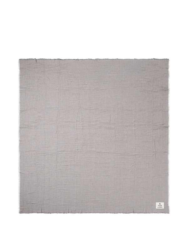 Fino Bedspread - Ferm Living Bedding + Pillows - Ink Blue/Sand - HORNE