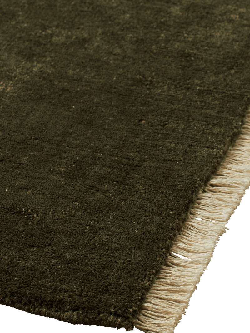 Firth Jute Rug - 170 x 240 - Ferm Living Rugs - Dark Olive - HORNE