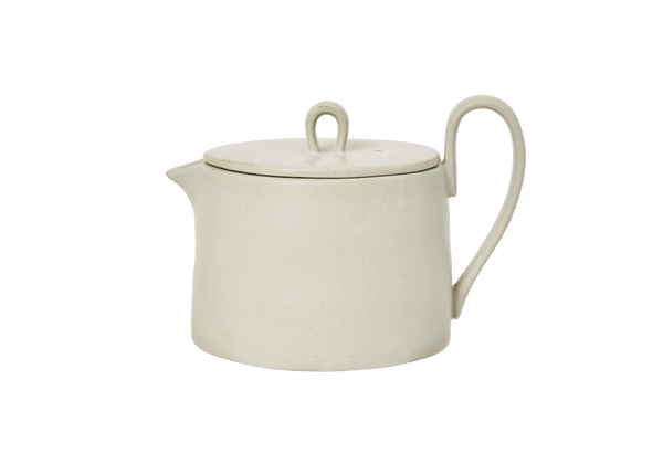 Flow Tea Pot - Ferm Living Coffee + Tea - Off - white Speckle - HORNE