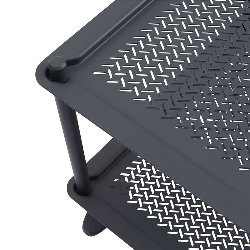 Flow Trolley - 2 Layer - Muuto Trolleys + Carts - Blue - Grey - HORNE