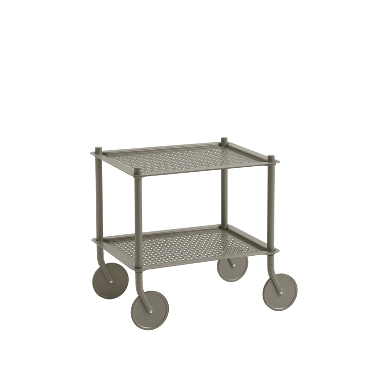 Flow Trolley - 2 Layer - Muuto Trolleys + Carts - Blue - Grey - HORNE