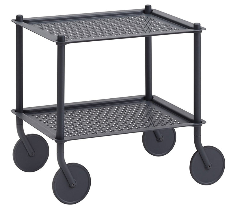 Flow Trolley - 2 Layer - Muuto Trolleys + Carts - Blue - Grey - HORNE