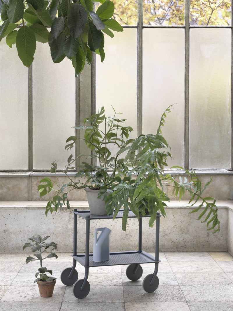 Flow Trolley - 2 Layer - Muuto Trolleys + Carts - Blue - Grey - HORNE