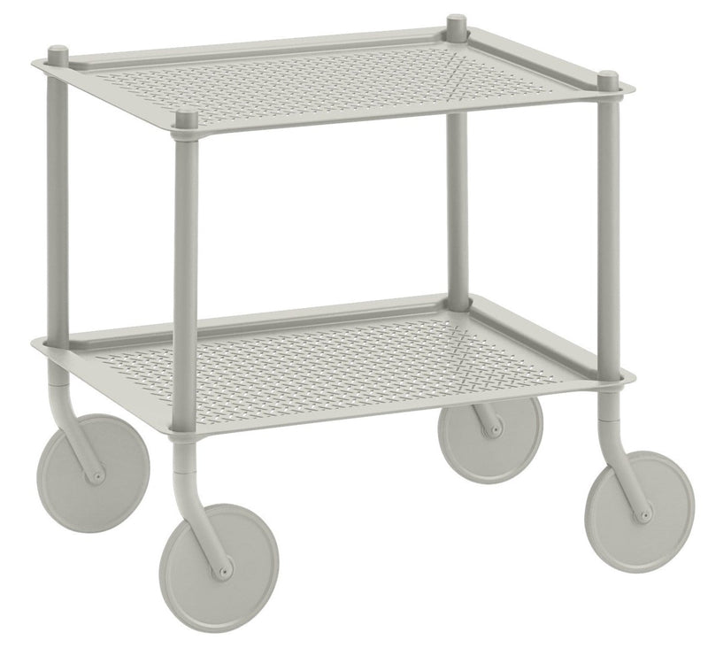 Flow Trolley - 2 Layer - Muuto Trolleys + Carts - Blue - Grey - HORNE