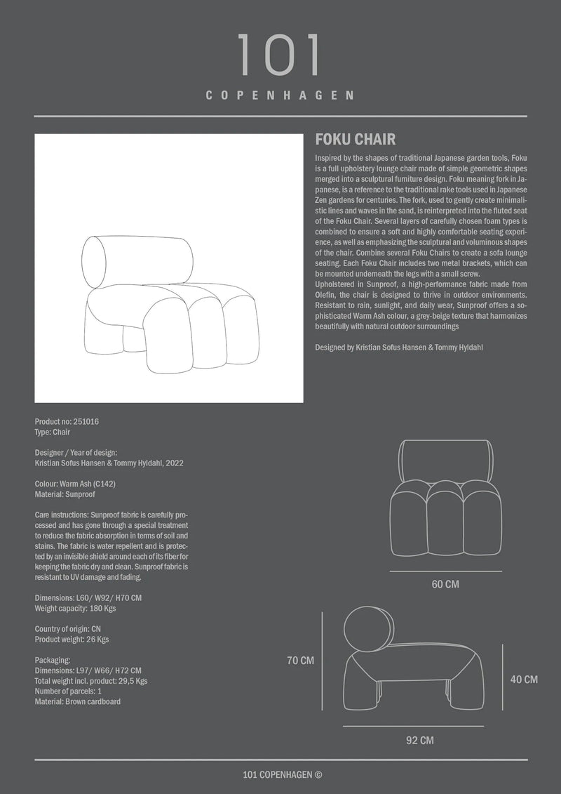 Foku Chair - 101 Copenhagen Chairs - Warm Ash (C142) - HORNE