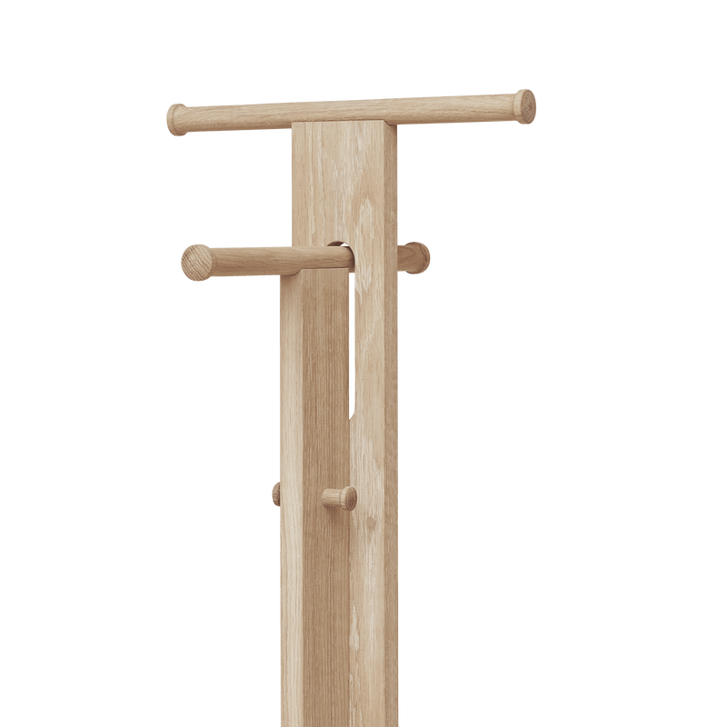 Foyer Coat Stand - Form & Refine Coat + Key Racks - White Oak - HORNE