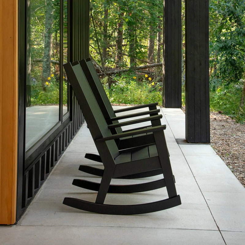 Fredricksonn Rocking Chair - Loll Designs Outdoor Furniture - Charcoal Grey - HORNE