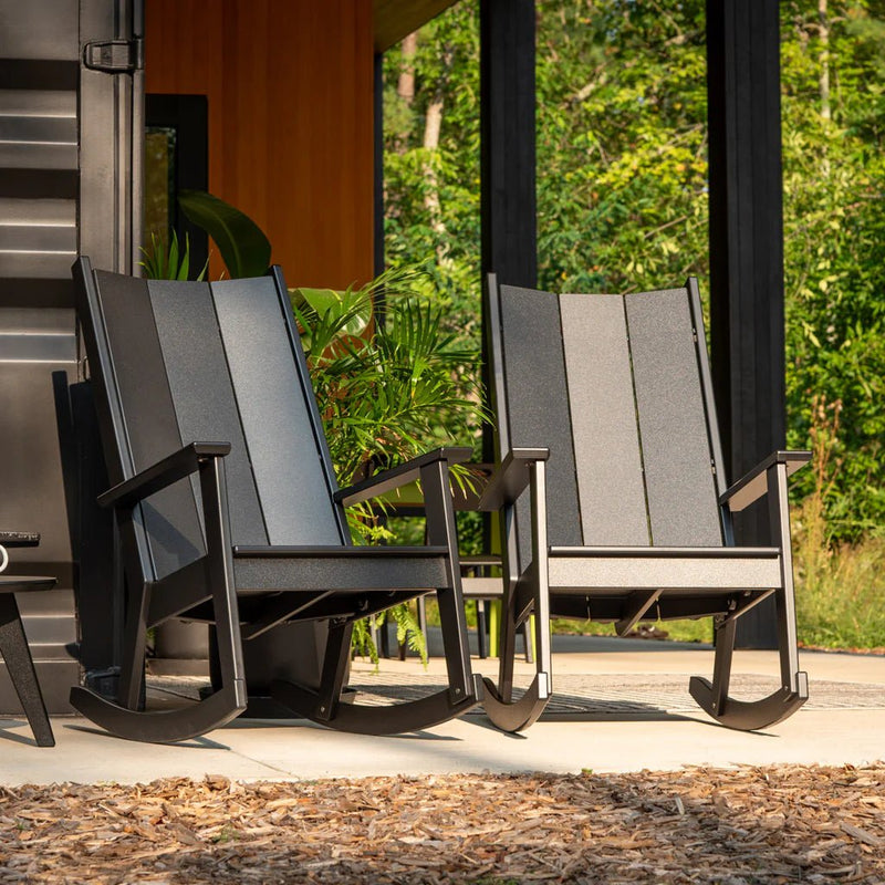 Fredricksonn Rocking Chair - Loll Designs Outdoor Furniture - Charcoal Grey - HORNE