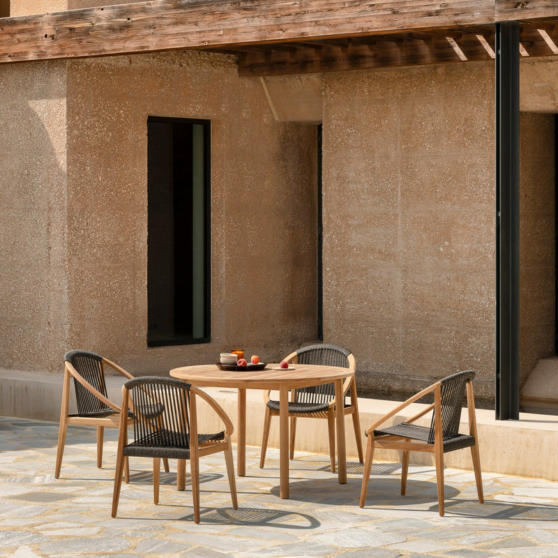 Frida Outdoor Dining Chair - Vincent Sheppard - Outdoor Furniture - Dune White - HORNE