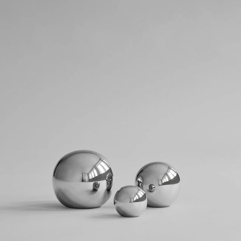 Gallery Balls - Set of 3 - 101 Copenhagen Vases - Chrome - HORNE