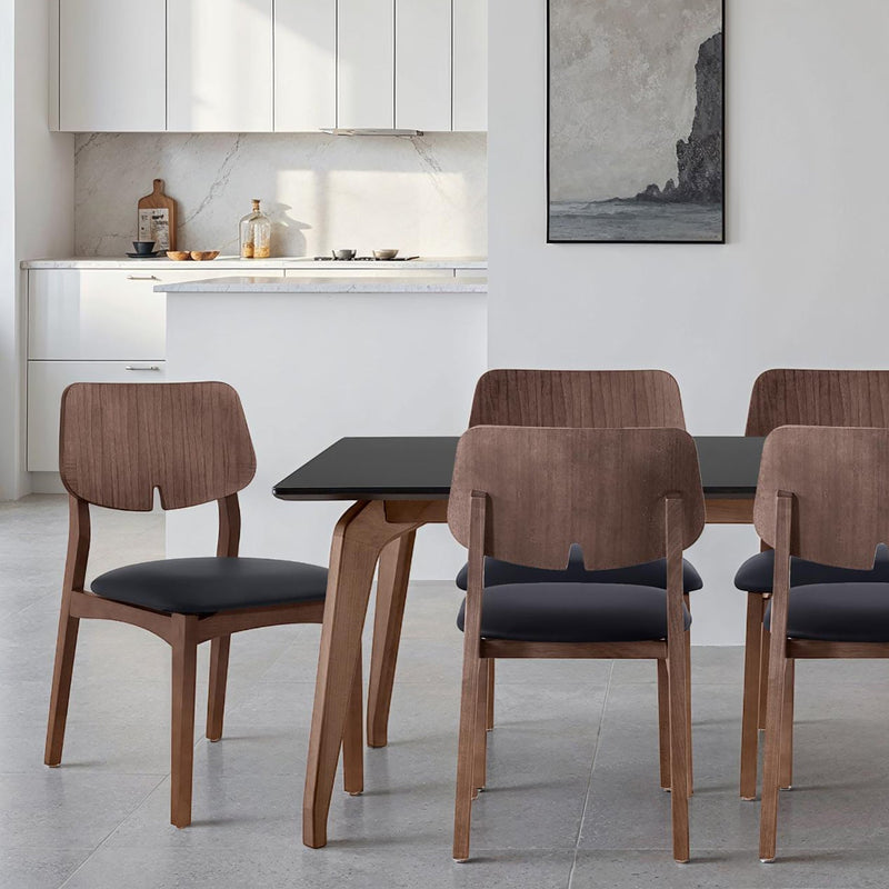 Giane Dining Table - Urbia Tables - Black Nogal - Small - HORNE