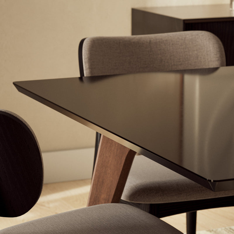 Giane Dining Table - Urbia Tables - Black Nogal - Small - HORNE