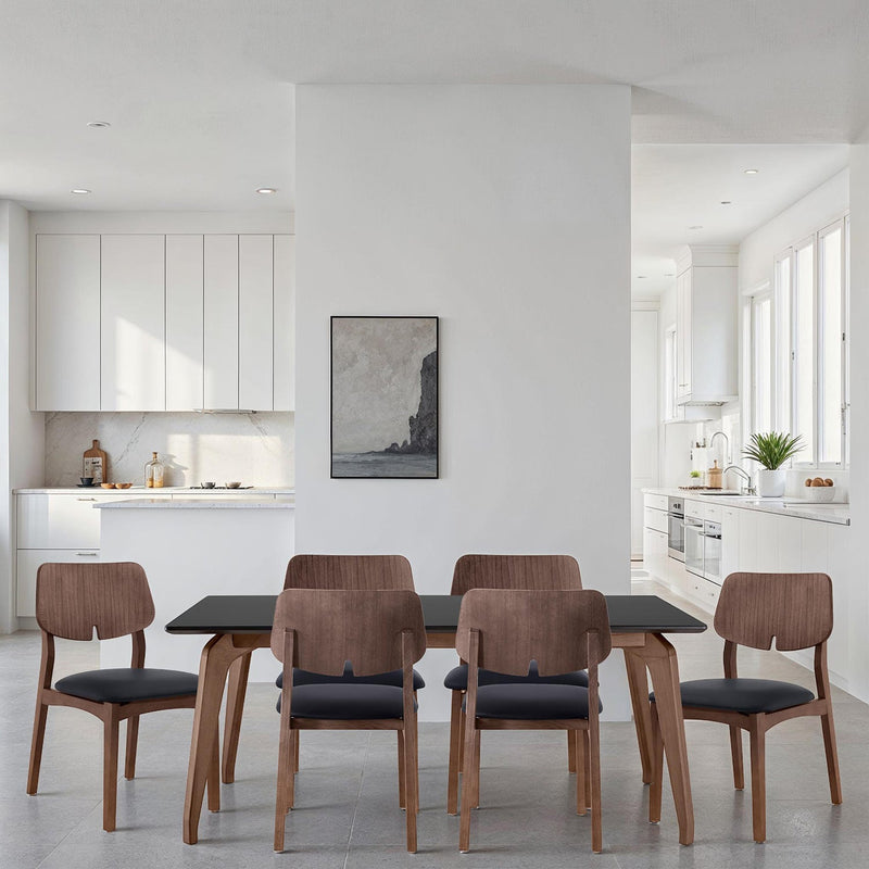 Giane Dining Table - Urbia Tables - Black Nogal - Small - HORNE