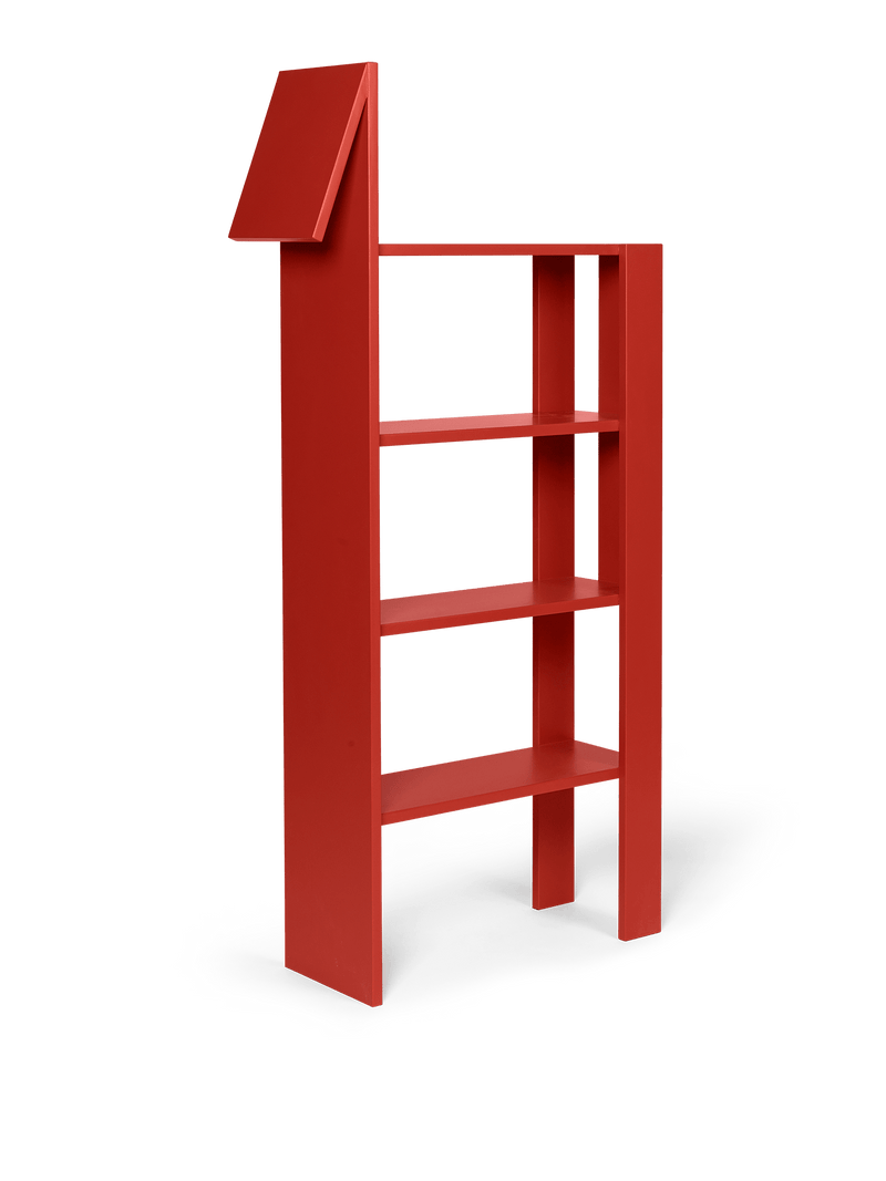 Giraffe Bookcase - Ferm Living Shelving - Poppy Red - HORNE