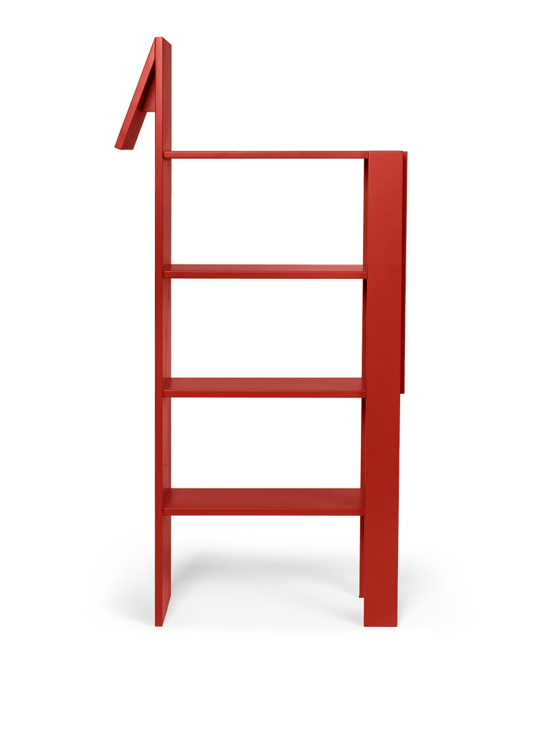 Giraffe Bookcase - Ferm Living Shelving - Poppy Red - HORNE