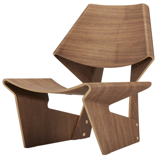 GJ Bow Chair - Lange Production Chairs - Walnut - HORNE