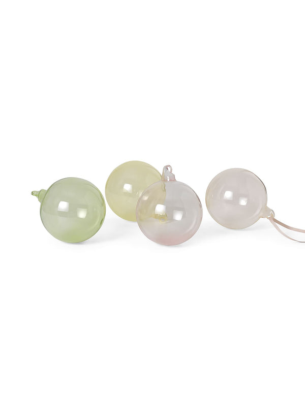 Glass Baubles - L - Set of 4 - Ferm Living Decor - HORNE
