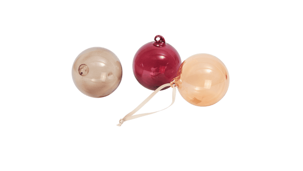 Glass Baubles - M - Set of 3 - Ferm Living Decor - HORNE