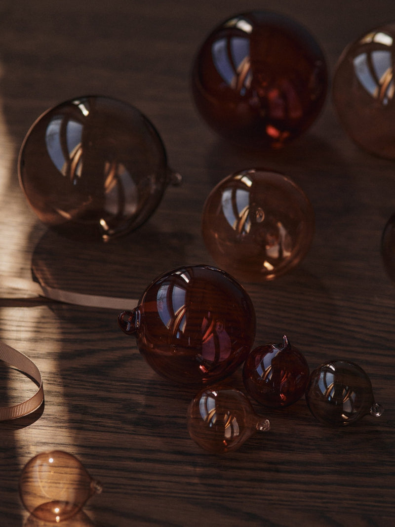 Glass Baubles - S - Set of 3 - Ferm Living Decor - HORNE