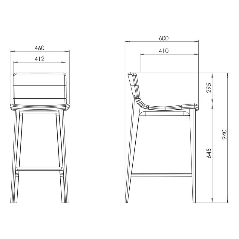 Godan Counter Stool - Urbia Chairs - Harvest Natural Domasco - HORNE