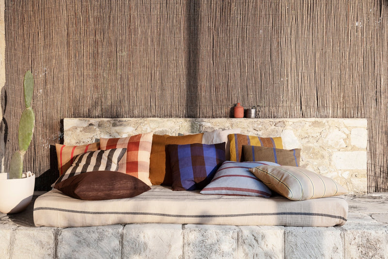 Grand Cushion - Ferm Living - Bedding + Pillows - Camel/ Red - HORNE