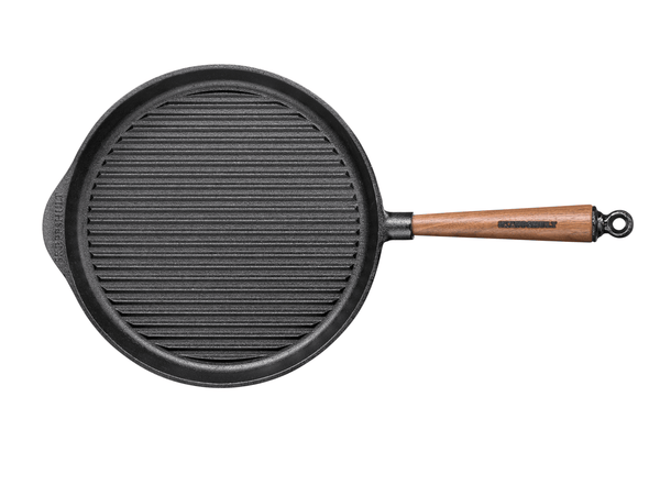 Grill Pan with Walnut Handle - 11" - SKEPPSHULT - Cookware - HORNE