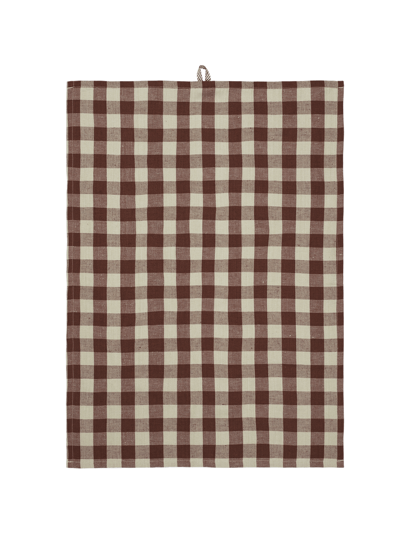 Hale Tea Towel - Ferm Living Kitchen & Dining - Sand/Black - HORNE