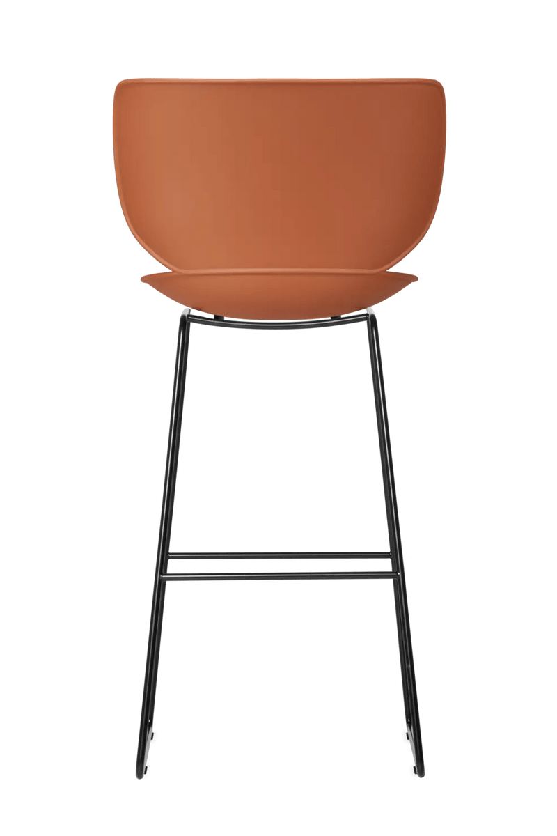 Hana Bar Stool Un - Upholstered Set of 2 - Moooi Stools + Benches + Ottomans - Black - Black - High - HORNE