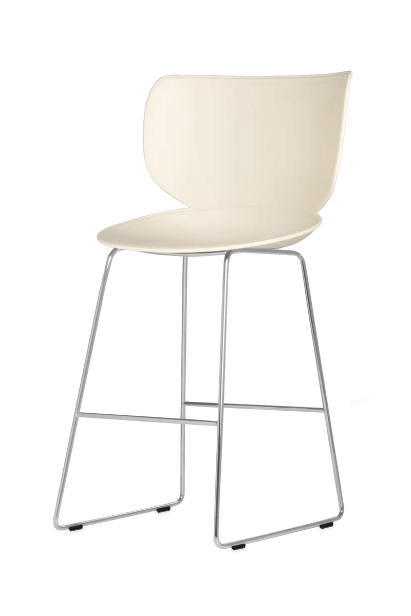 Hana Bar Stool Un - Upholstered Set of 2 - Moooi Stools + Benches + Ottomans - Black - Black - High - HORNE