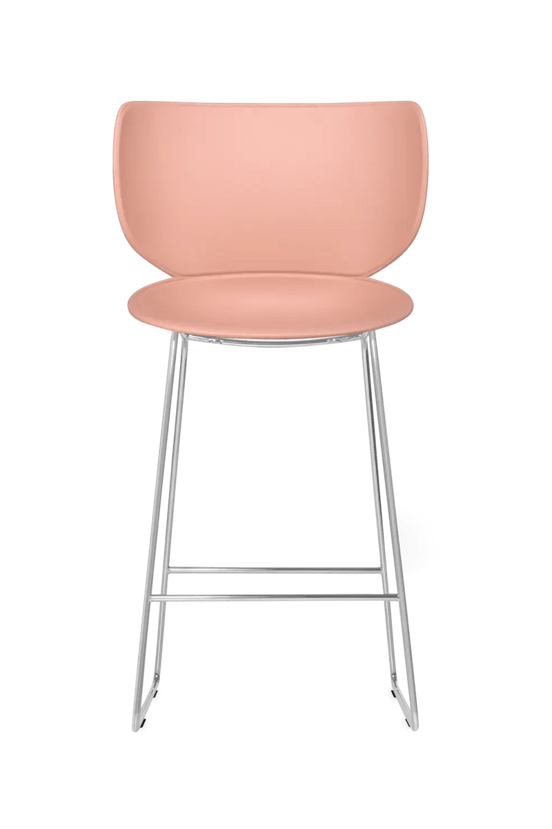 Hana Bar Stool Un - Upholstered Set of 2 - Moooi Stools + Benches + Ottomans - Black - Black - High - HORNE