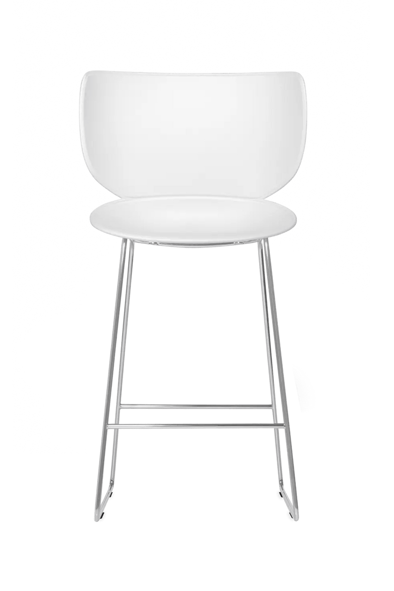 Hana Bar Stool Un - Upholstered Set of 2 - Moooi Stools + Benches + Ottomans - Black - Black - High - HORNE