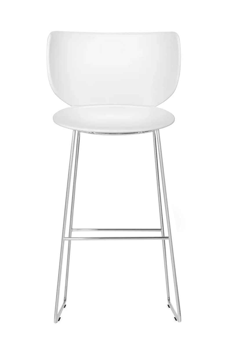 Hana Bar Stool Un - Upholstered Set of 2 - Moooi Stools + Benches + Ottomans - Black - Black - High - HORNE