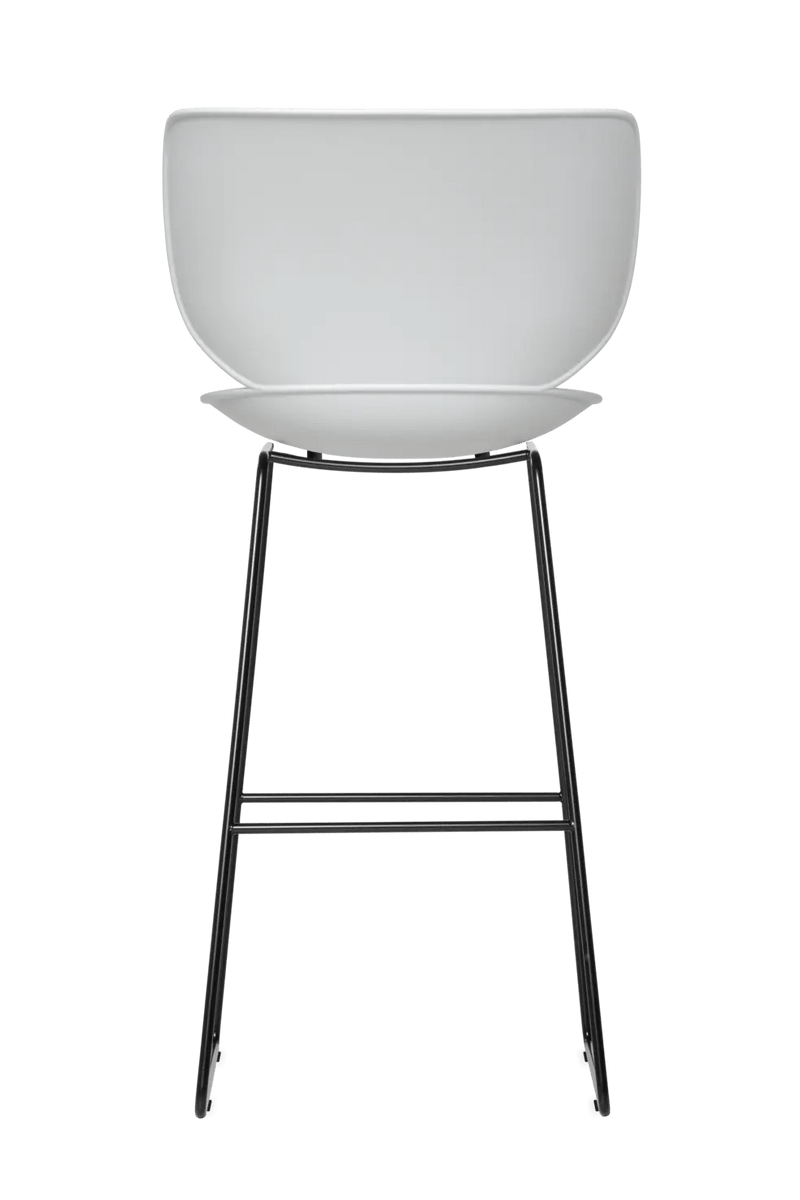 Hana Bar Stool Un - Upholstered Set of 2 - Moooi Stools + Benches + Ottomans - Black - Black - High - HORNE