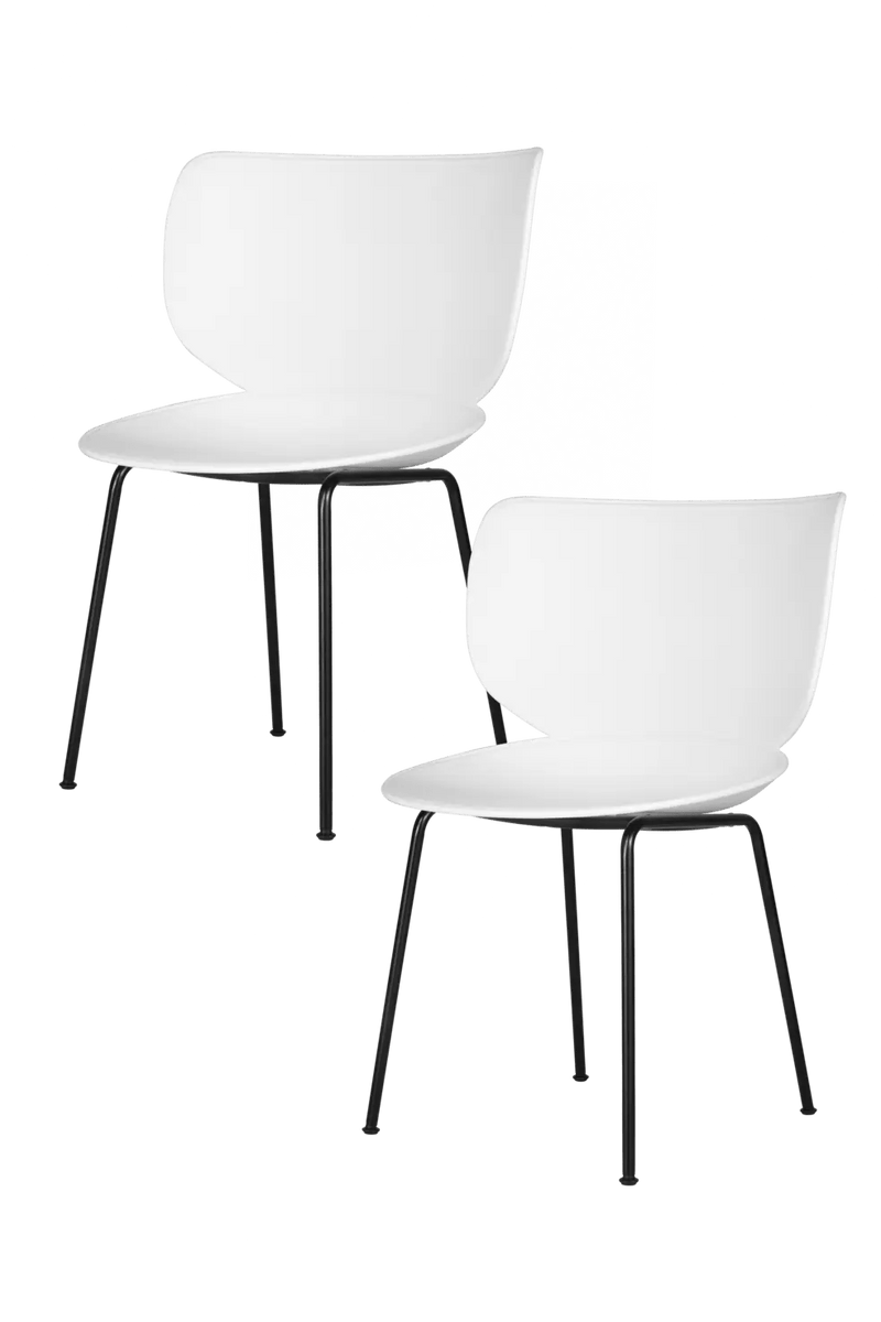 Hana Chairs Un - Upholstered Set of 4 - Moooi Chairs - Black - Black - NON - STACKABLE - HORNE
