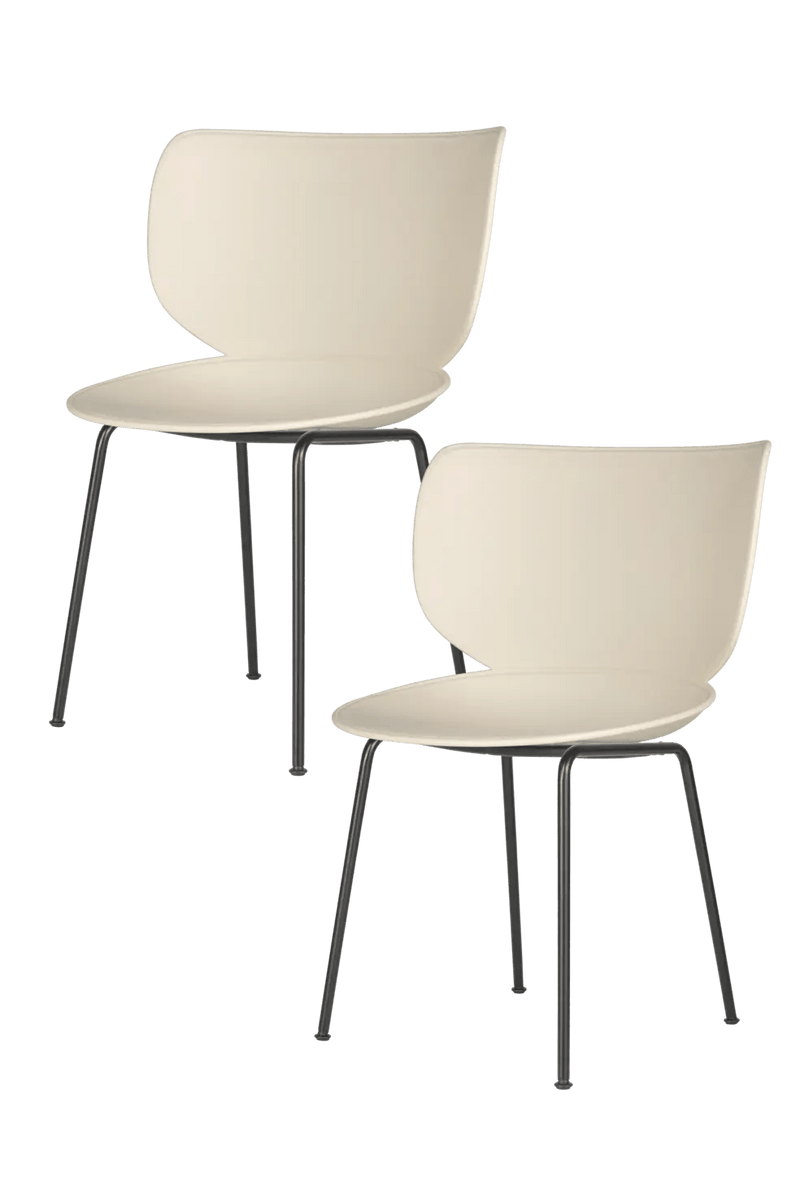 Hana Chairs Un - Upholstered Set of 4 - Moooi Chairs - Black - Black - NON - STACKABLE - HORNE