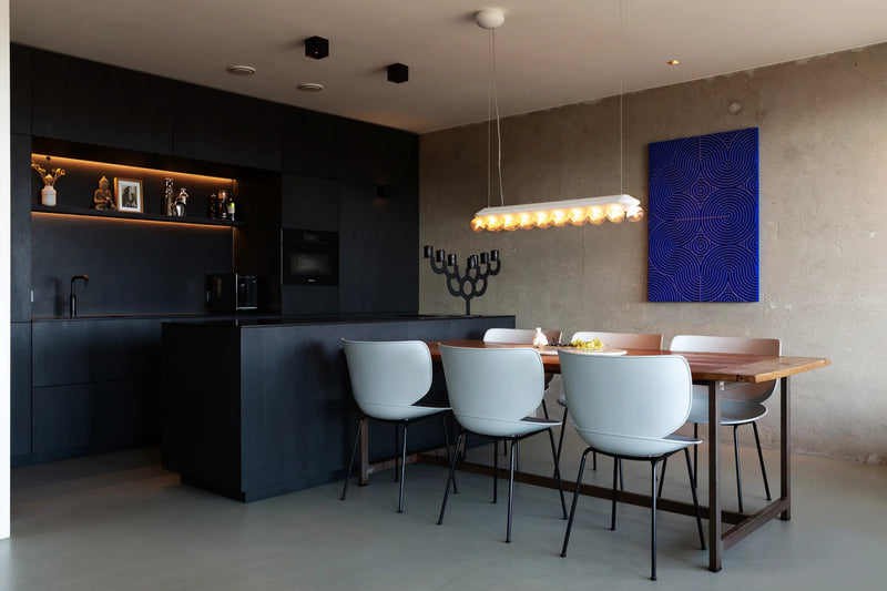 Hana Chairs Un - Upholstered Set of 4 - Moooi Chairs - Black - Black - NON - STACKABLE - HORNE