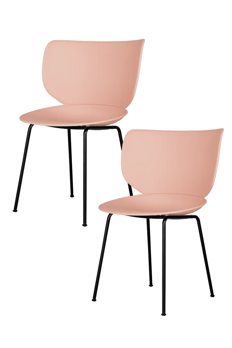 Hana Chairs Un - Upholstered Set of 4 - Moooi Chairs - Black - Black - NON - STACKABLE - HORNE