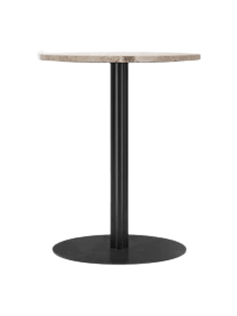 Harbour Column Dining Table - Audo Copenhagen Tables + Desks - Star base - Ø: 23.6 in - Black Oak - HORNE
