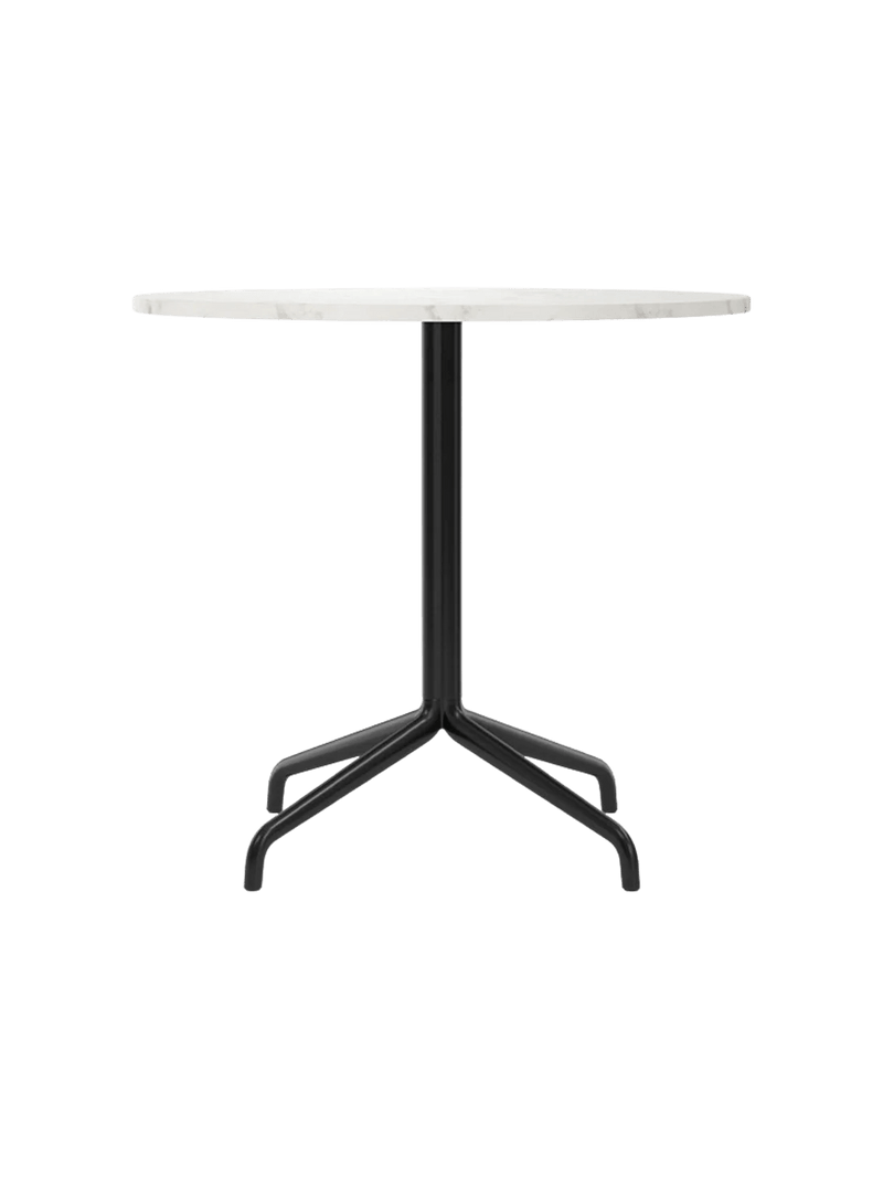 Harbour Column Dining Table - Audo Copenhagen Tables + Desks - Star base - Ø: 23.6 in - Black Oak - HORNE