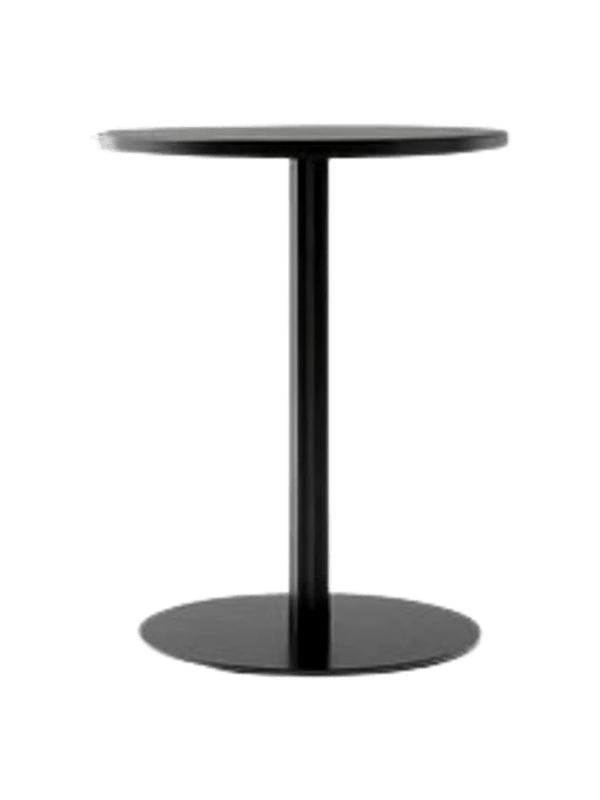 Harbour Column Dining Table - Audo Copenhagen Tables + Desks - Round - Ø: 23.6 in - Black Oak - HORNE