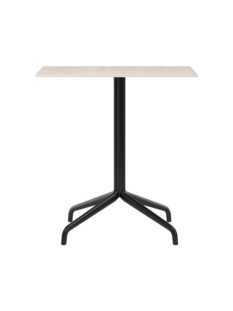 Harbour Column Dining Table - Audo Copenhagen Tables + Desks - Star base - Ø: 23.6 in - Black Oak - HORNE