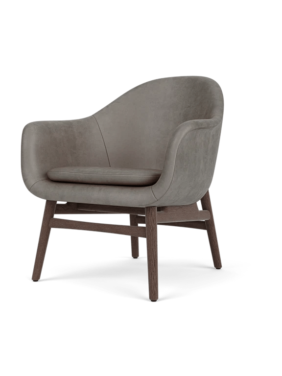 Harbour Lounge Chair - Audo Copenhagen Chairs - Black Painted Oak - Dakar 0842 - HORNE