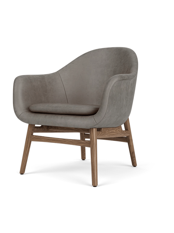 Harbour Lounge Chair - Audo Copenhagen Chairs - Black Painted Oak - Dakar 0842 - HORNE