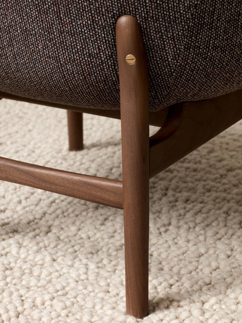 Harbour Lounge Chair - Audo Copenhagen Chairs - Black Painted Oak - Dakar 0842 - HORNE