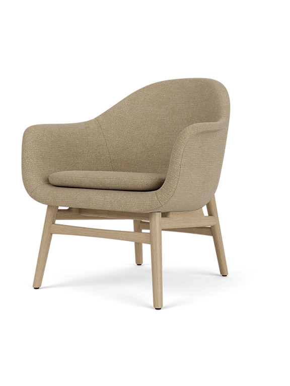 Harbour Lounge Chair - Audo Copenhagen Chairs - Black Painted Oak - Dakar 0842 - HORNE