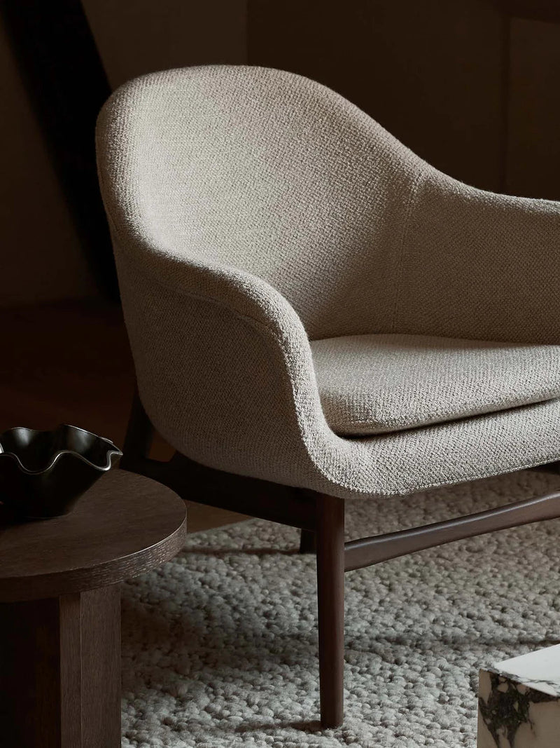 Harbour Lounge Chair - Audo Copenhagen Chairs - Black Painted Oak - Dakar 0842 - HORNE