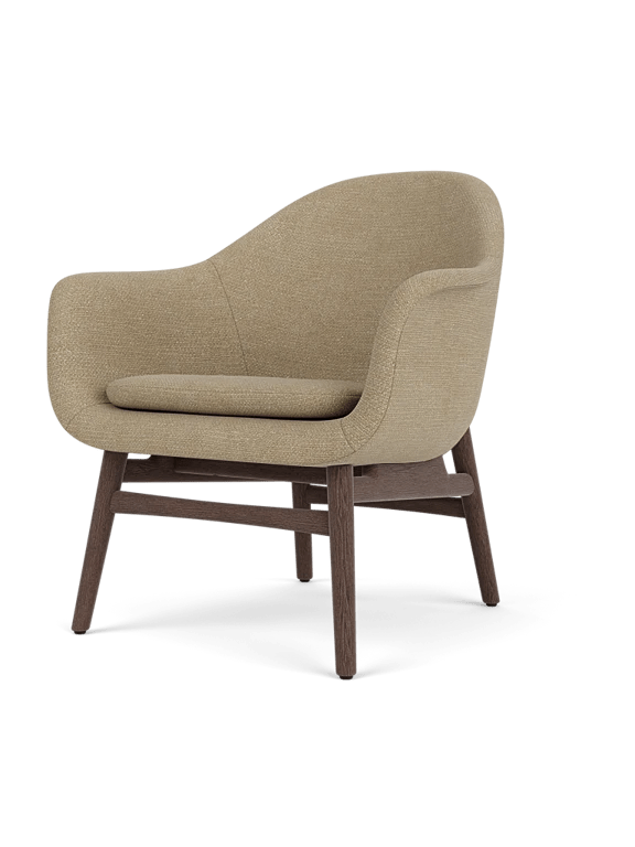 Harbour Lounge Chair - Audo Copenhagen Chairs - Black Painted Oak - Dakar 0842 - HORNE