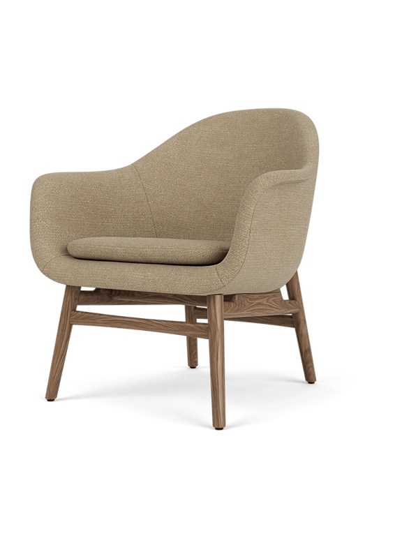 Harbour Lounge Chair - Audo Copenhagen Chairs - Black Painted Oak - Dakar 0842 - HORNE